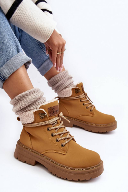 Bottes avec échauffement de couleur marron Lynnvia