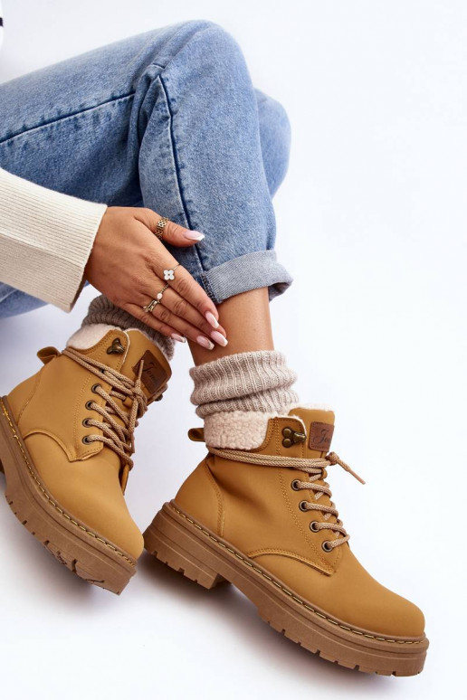Bottes avec échauffement de couleur marron Lynnvia