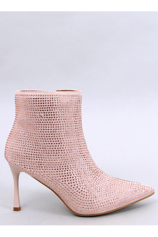 Bottines à talons fins avec cristaux DEMISH CHAMPAGNE