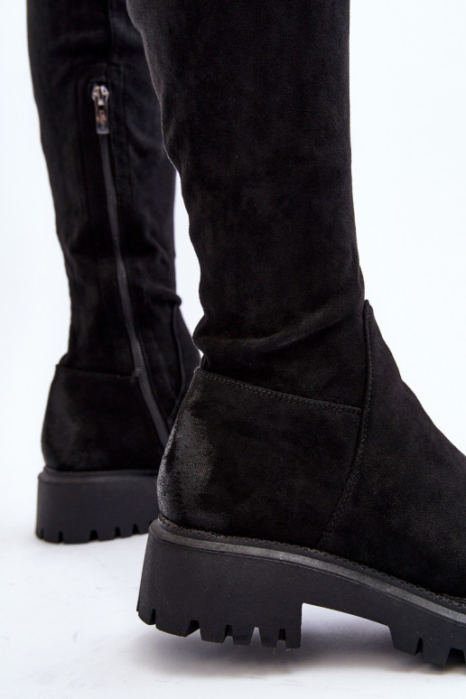 Cuissardes à talons larges noires La.Fi Cuissardes à talons larges noires La.Fi