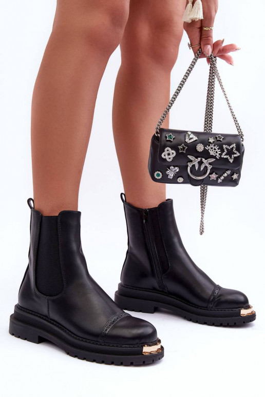 Bottines pour femmes de couleur noire... Bottines pour femmes de couleur noire...