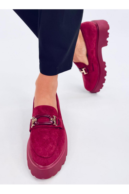 Mocassins femme en daim RALFES MAROON