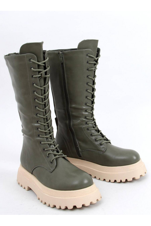 Bottes longues à lacets ZONA VERT