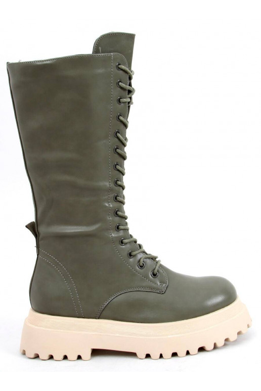Bottes longues à lacets ZONA VERT