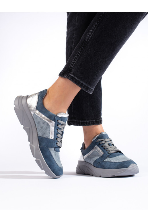 Chaussures de sport bleues