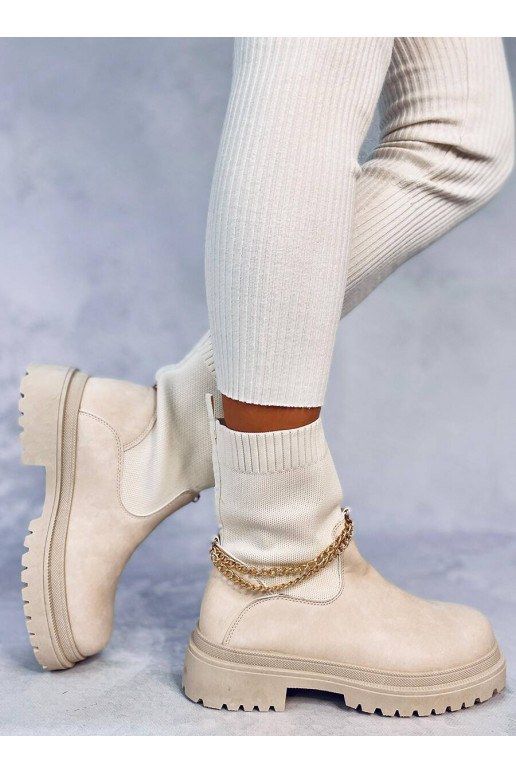 Chaussures à tige élastique JESSE BEIGE beige