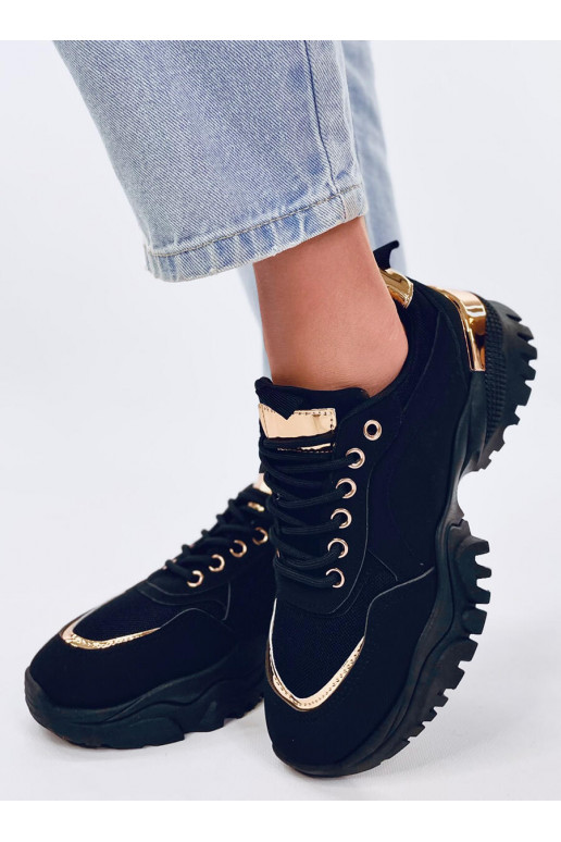 Chaussures de style sportif de couleur noire FLEIS BLACK