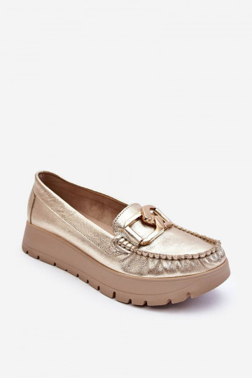 Mocassins à plateforme ornés d'or par Lemar Desmond 2