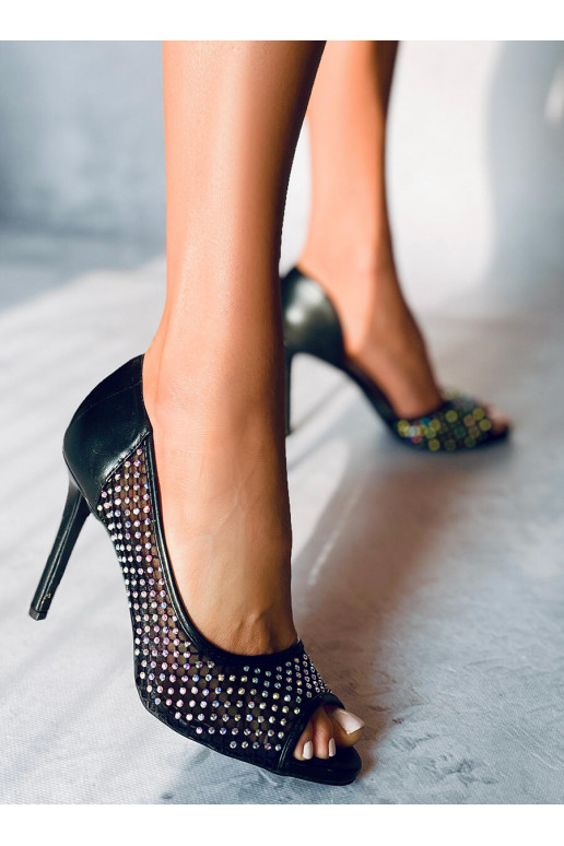 Chaussures à talons VERRE NOIR