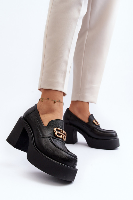 Bottines à talons couleur noire Zazoo Bottines à talons couleur noire Zazoo