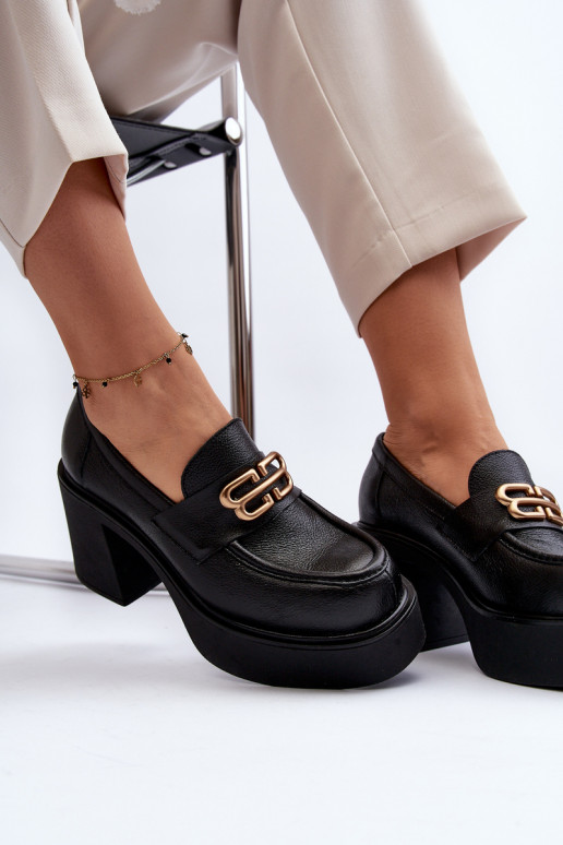 Bottines à talons couleur noire Zazoo Bottines à talons couleur noire Zazoo