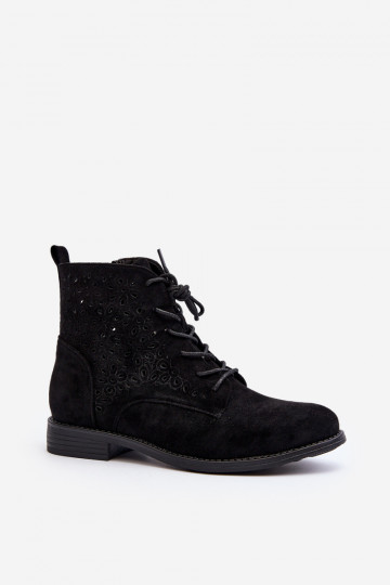 S.Barski Boots noires à motifs 2