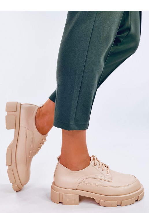 Mocassins à semelle surélevée UNNA BEIGE