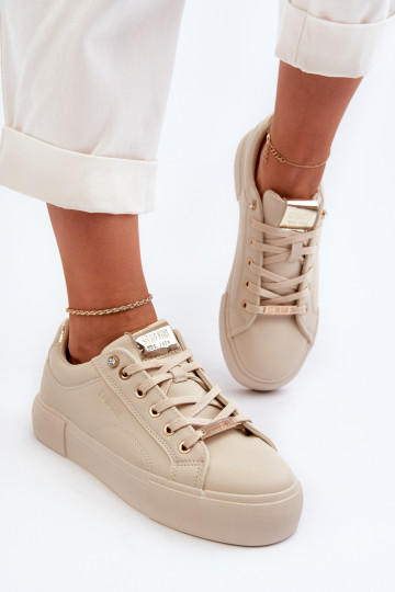 Baskets modèle chaussures Big Star beige