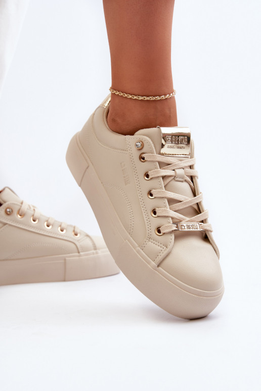 Baskets modèle chaussures Big Star beige