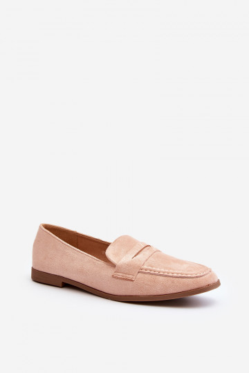 Mocassins modèle classique de couleur rose Olevin 2
