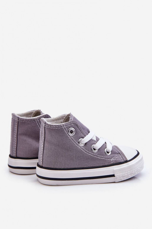Chaussures à semelles pour enfants, grises Filemon