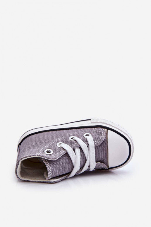 Chaussures à semelles pour enfants, grises Filemon