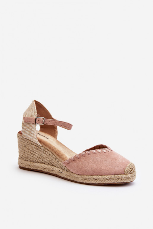 Espadrilles sandale daim rose Raylin
