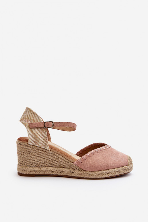 Espadrilles sandale daim rose Raylin