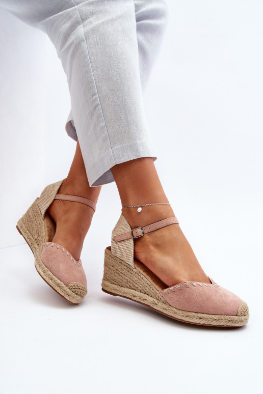 Espadrilles sandale daim rose Raylin