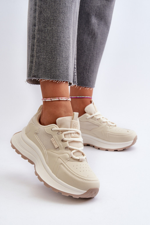 Baskets modèle chaussures beige Big Star