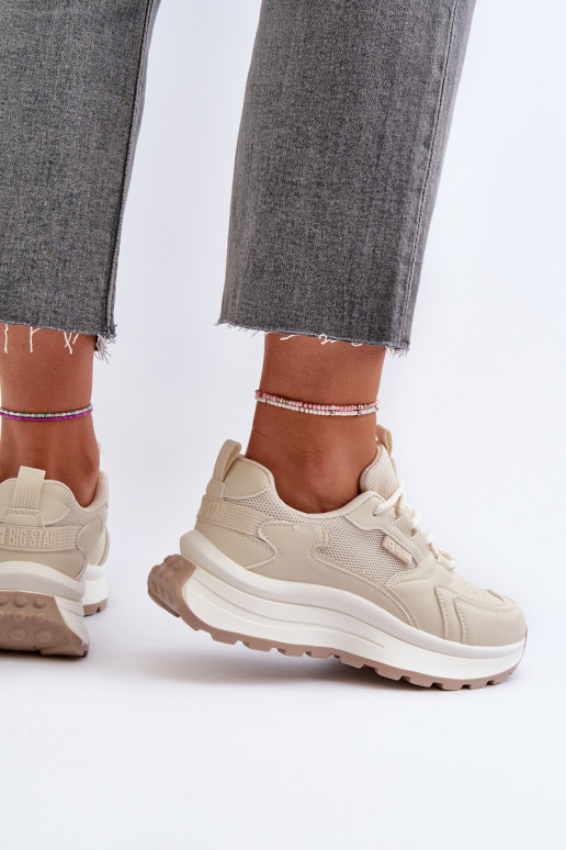 Baskets modèle chaussures beige Big Star