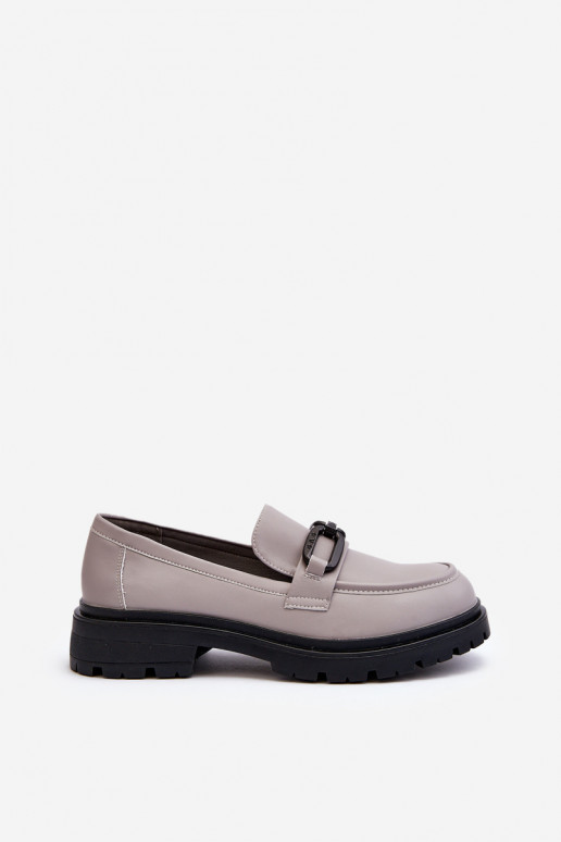 Mocassins couleur gris Imbleria