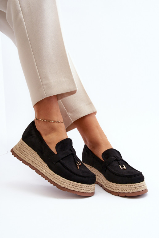 Mocassins de couleur noire Torresia