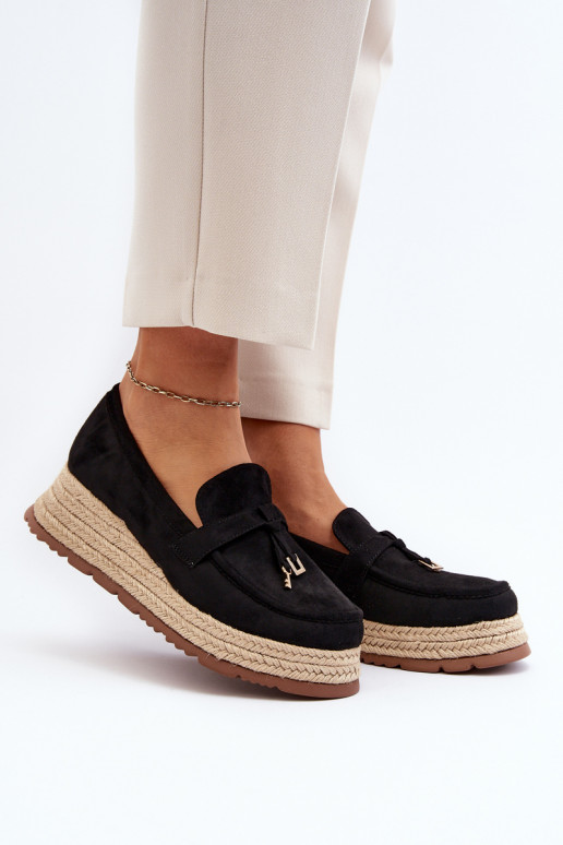 Mocassins de couleur noire Torresia