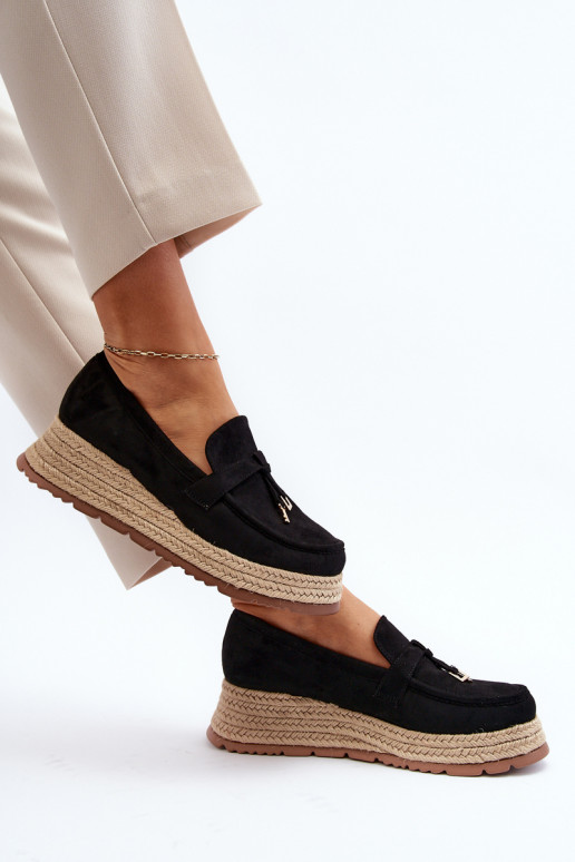 Mocassins de couleur noire Torresia