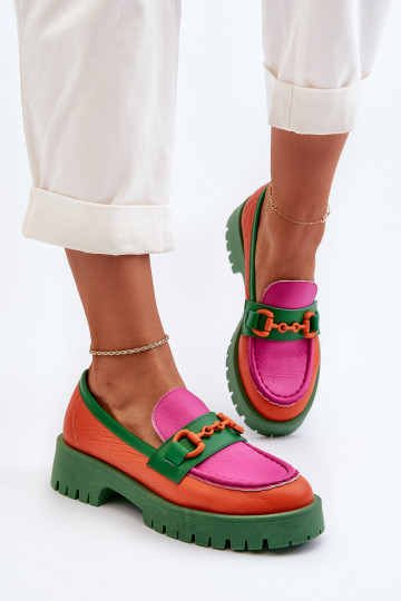 Mocassins CheBello orange...