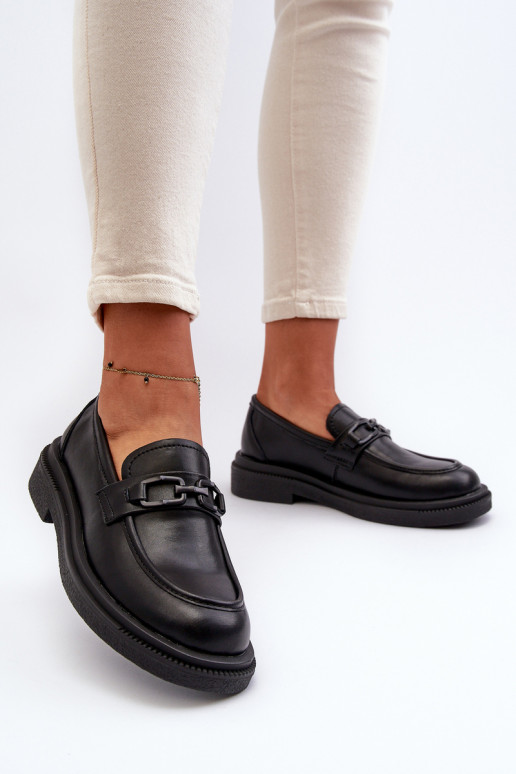 Mocassins pour femmes en noir Keelana