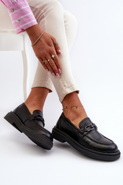 Mocassins pour femmes en noir Keelana