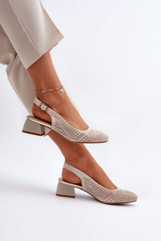 Chaussures à talons Klocku beige Gemifa