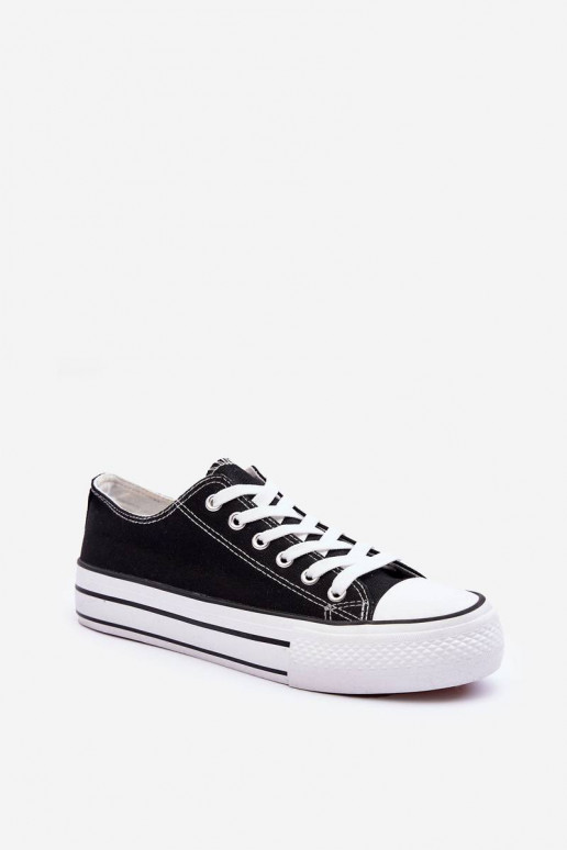 Chaussures de loisirs du modèle classique avec plateforme de couleur noire Jazlyn