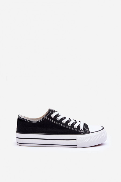 Chaussures de loisirs du modèle classique avec plateforme de couleur noire Jazlyn
