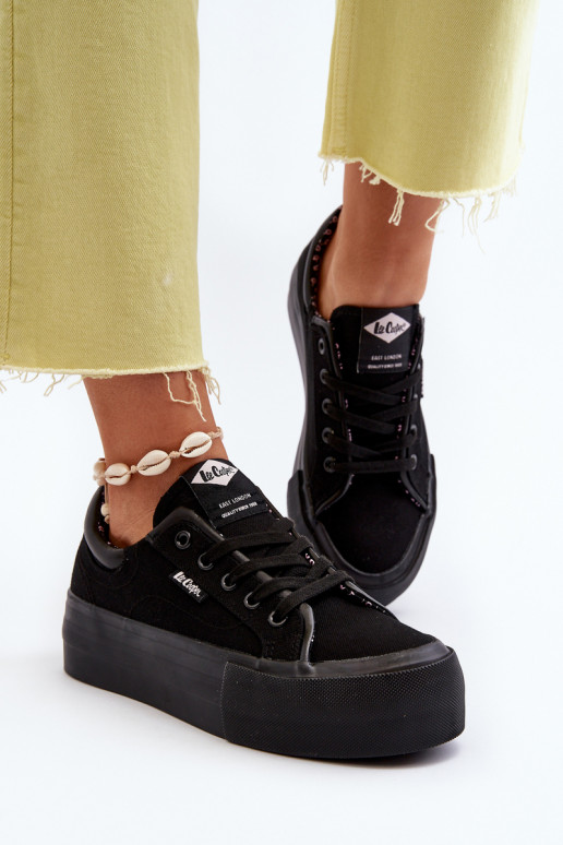 Chaussures de loisirs à plateforme Lee Cooper noir