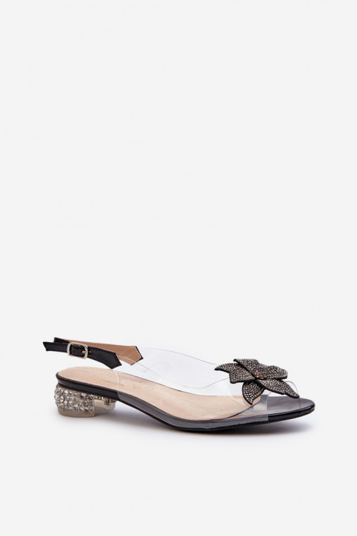 Sandales Perregimi à talon bas avec... Sandales Perregimi à talon bas avec...