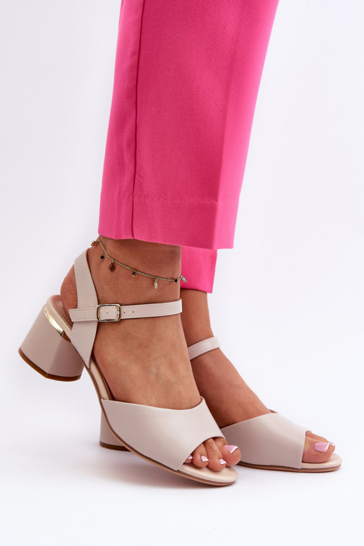 Sandales pour femmes à talon bas de...