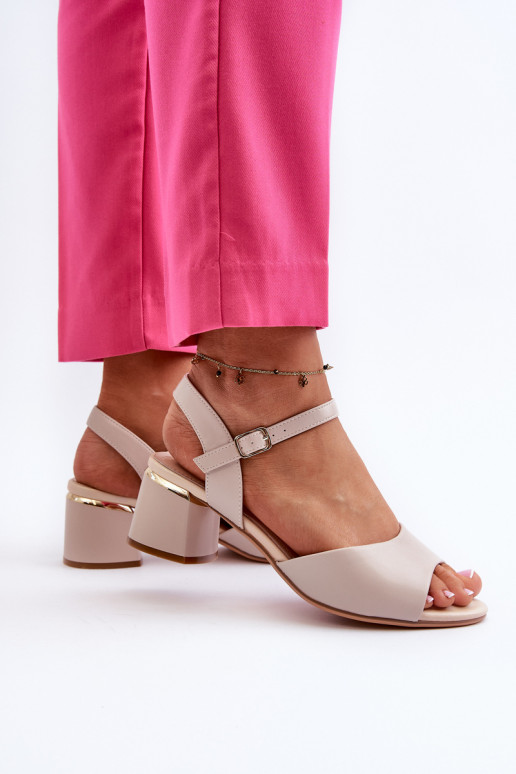 Sandales pour femmes à talon bas de...