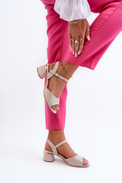 Sandales pour femmes à talon bas de...