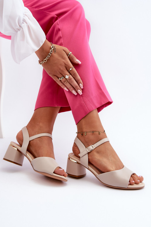 Sandales pour femmes à talon bas de...