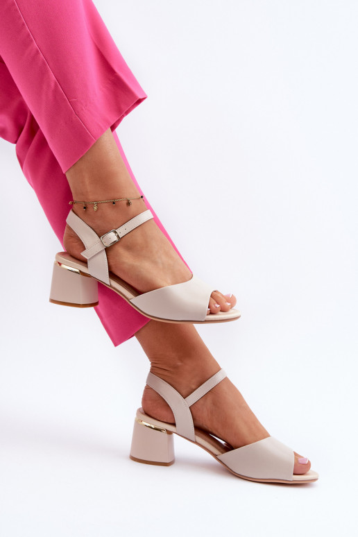 Sandales pour femmes à talon bas de...