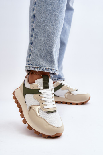 Baskets modèle chaussures sable - couleur vert Ralita