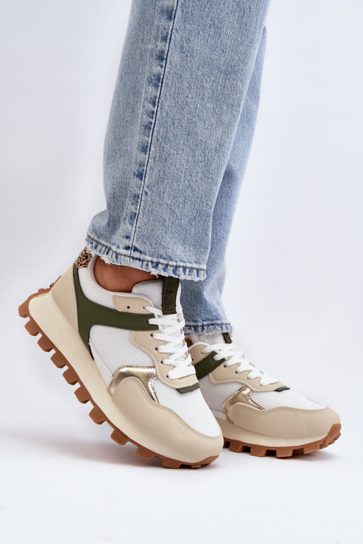 Baskets modèle chaussures sable - couleur vert Ralita