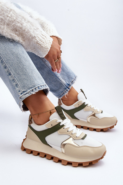 Baskets modèle chaussures sable - couleur vert Ralita