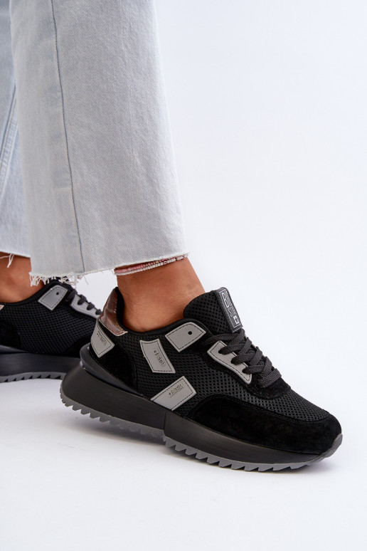 Baskets modèle chaussures Big Star couleur noir