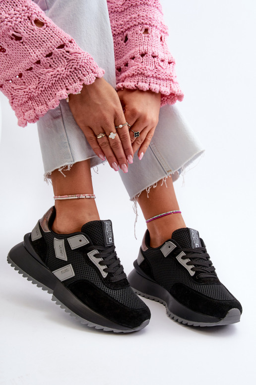 Baskets modèle chaussures Big Star couleur noir