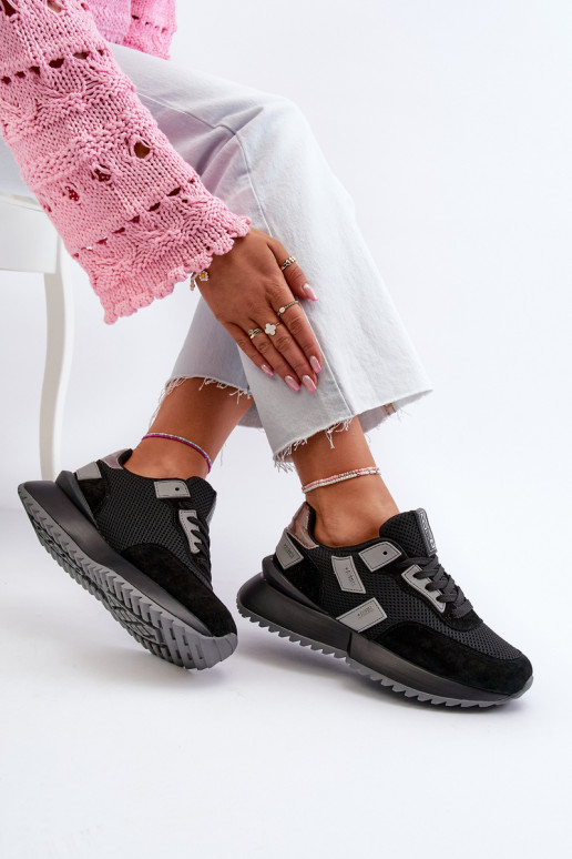 Baskets modèle chaussures Big Star couleur noir